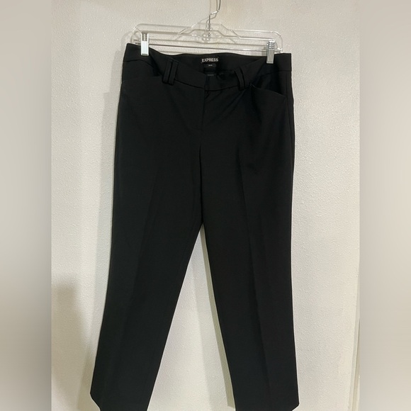 EXPRESS, editor ankle Pants, Sz 8 Black Business carrier - Picture 1 of 6